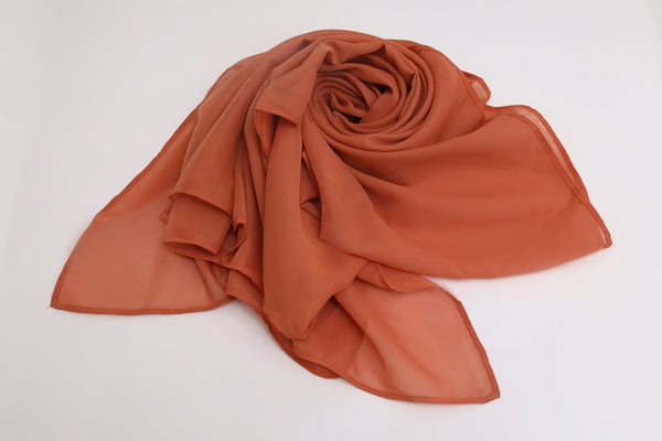 Premium Dust Rose Chiffon Hijab